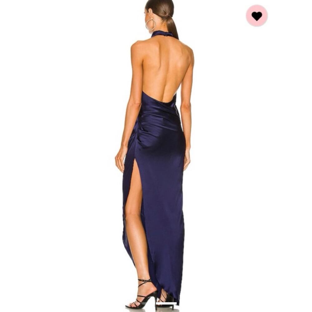 New Amanda Uprichard  Revolve samba silk imperial blue dress gown sz XL - Picture 2 of 10